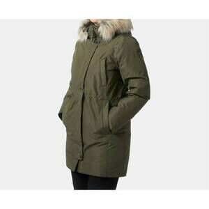 NEW HELLY HANSEN senja insulated winter parka jacket in utility green